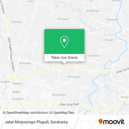 Jalan Mojosongo-Plupuh map