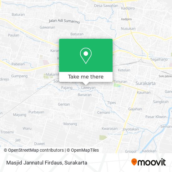 Masjid Jannatul Firdaus map
