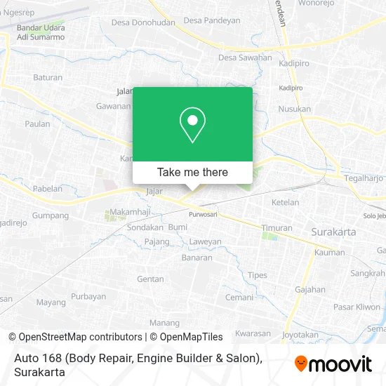 Auto 168 (Body Repair, Engine Builder & Salon) map