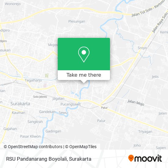 RSU Pandanarang Boyolali map