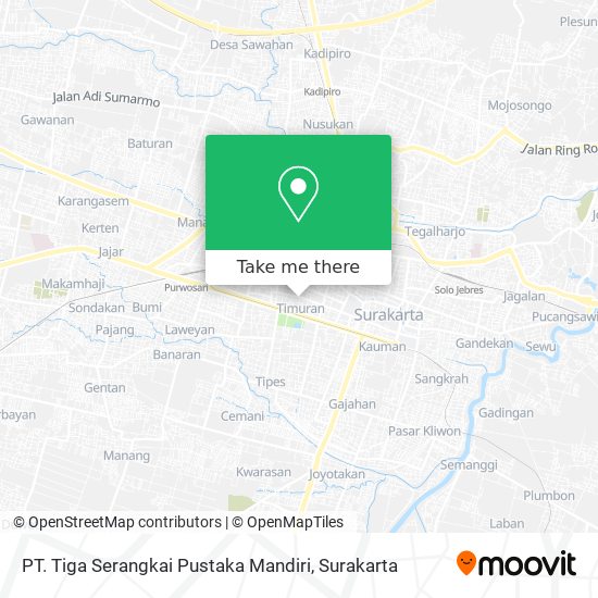 PT. Tiga Serangkai Pustaka Mandiri map