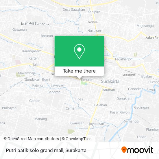 Putri batik solo grand mall map