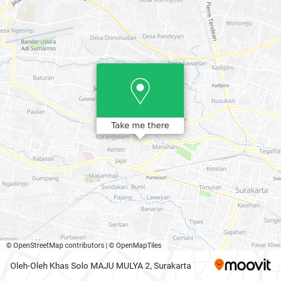 Oleh-Oleh Khas Solo MAJU MULYA 2 map