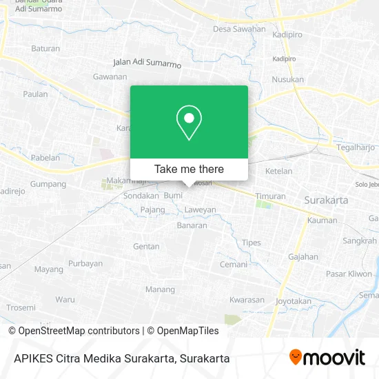 APIKES Citra Medika Surakarta map