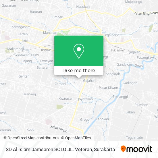 SD Al Islam Jamsaren SOLO JL. Veteran map
