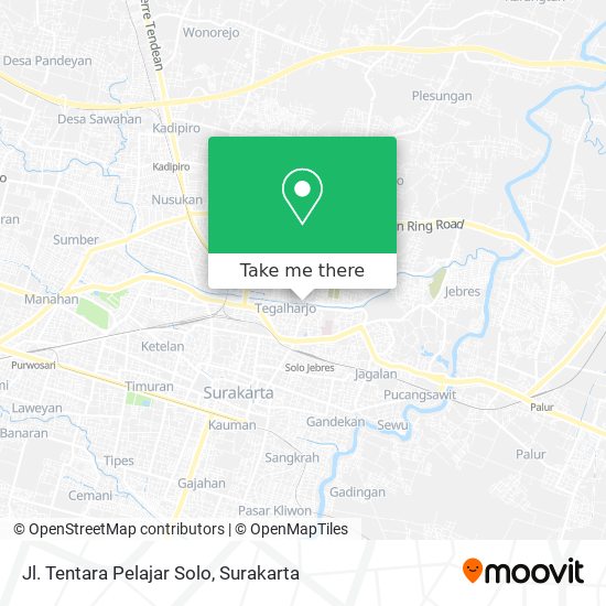 Jl. Tentara Pelajar Solo map