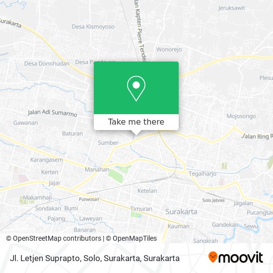 Jl. Letjen Suprapto, Solo, Surakarta map