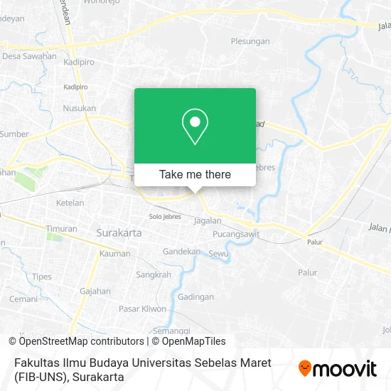 Fakultas Ilmu Budaya Universitas Sebelas Maret (FIB-UNS) map