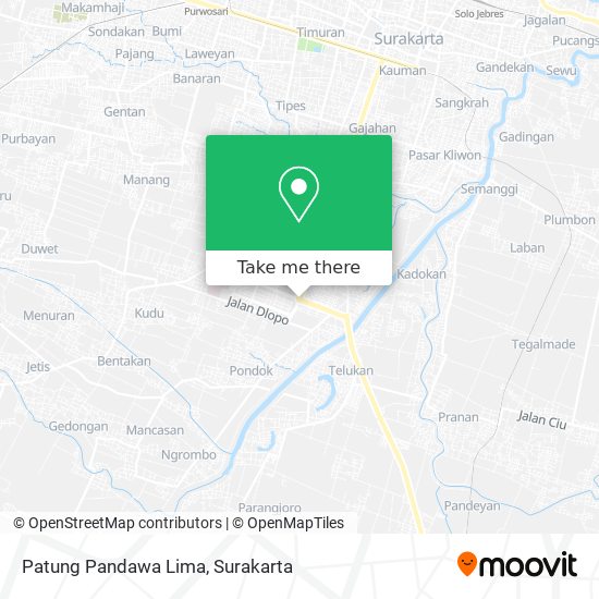 Patung Pandawa Lima map