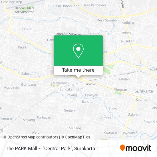The PARK Mall ~ "Central Park" map