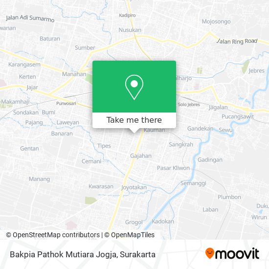 Bakpia Pathok Mutiara Jogja map