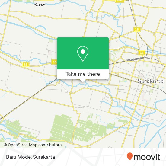 Baiti Mode, Jalan Sido Luhur Selatan Laweyan Surakarta map