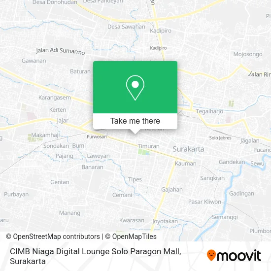 CIMB Niaga Digital Lounge Solo Paragon Mall map
