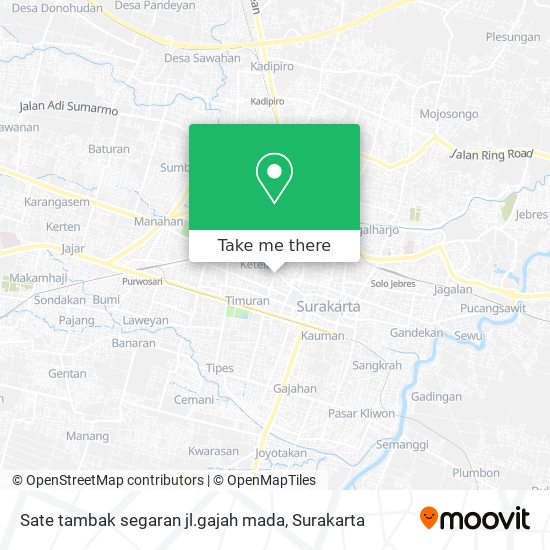 Sate tambak segaran jl.gajah mada map
