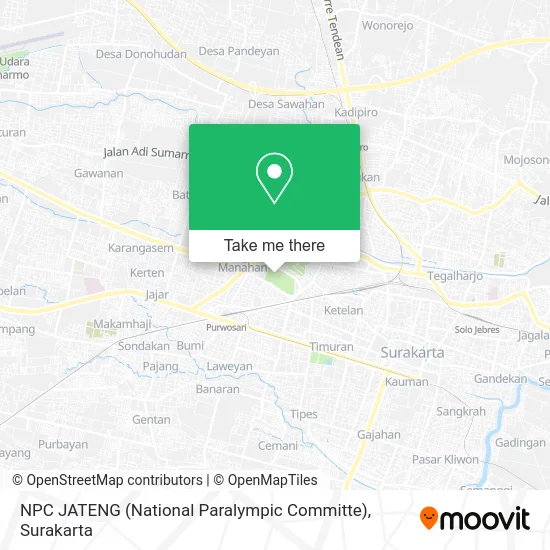 NPC JATENG (National Paralympic Committe) map