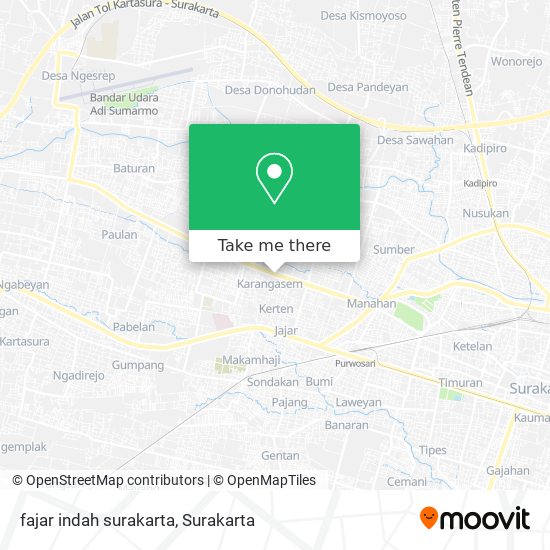 fajar indah surakarta map