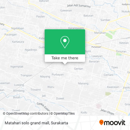 Matahari solo grand mall map