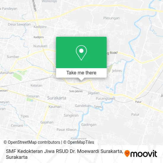 SMF Kedokteran Jiwa RSUD Dr. Moewardi Surakarta map