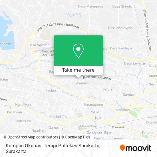 Kampus Okupasi Terapi Poltekes Surakarta map