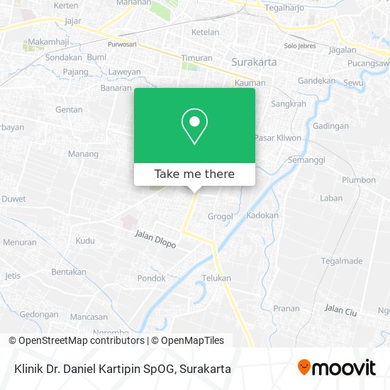 Klinik Dr. Daniel Kartipin SpOG map