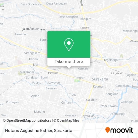 Notaris Augustine Esther map
