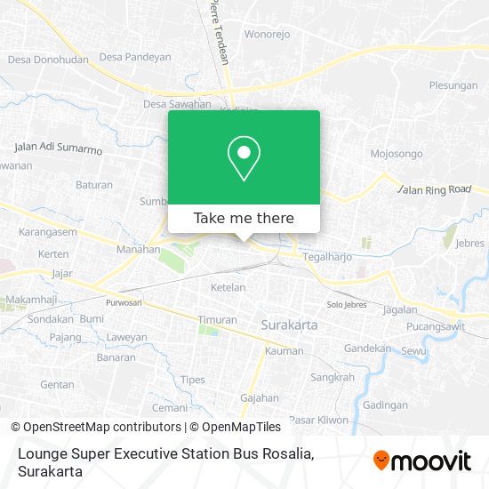 Lounge Super Executive Station Bus Rosalia map
