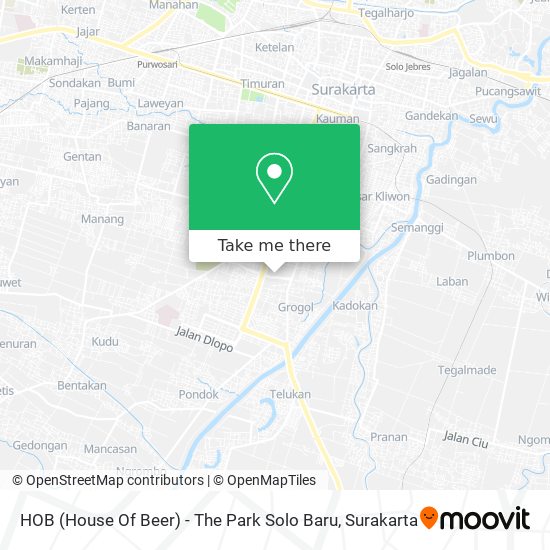 How To Get To Hob House Of Beer The Park Solo Baru In Surakarta By Bus