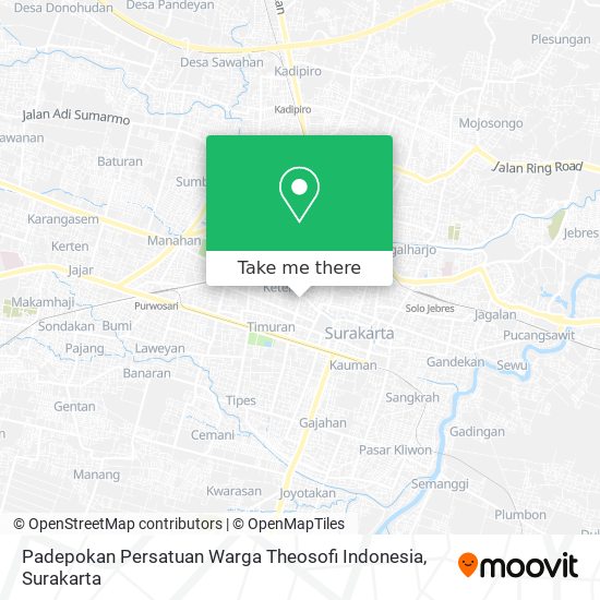 Padepokan Persatuan Warga Theosofi Indonesia map