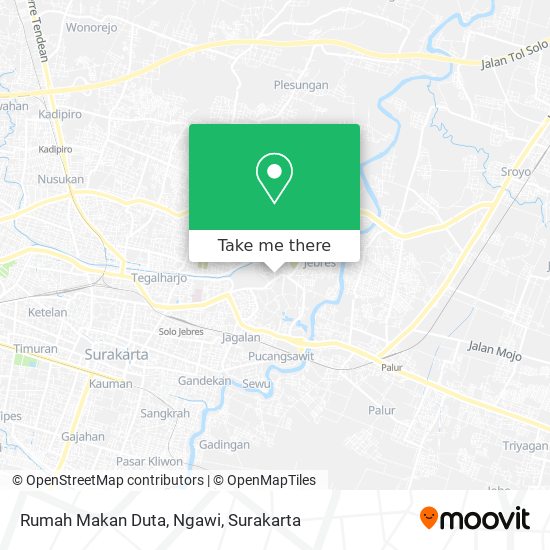 Rumah Makan Duta, Ngawi map