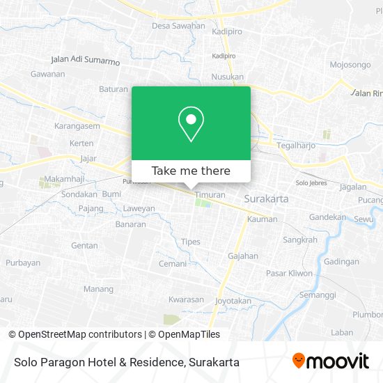Solo Paragon Hotel & Residence map