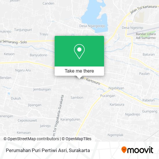 Perumahan Puri Pertiwi Asri map
