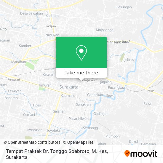 Tempat Praktek Dr. Tonggo Soebroto, M. Kes map