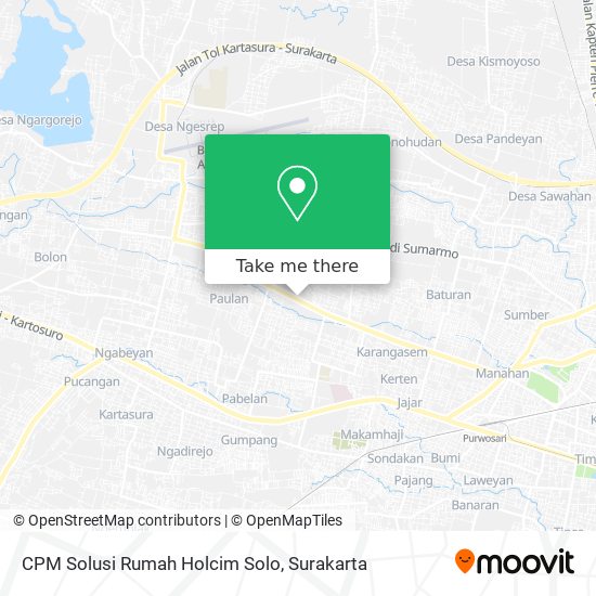 CPM Solusi Rumah Holcim Solo map