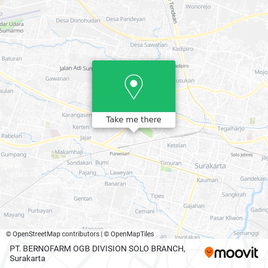 PT. BERNOFARM OGB DIVISION SOLO BRANCH map