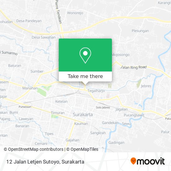 12 Jalan Letjen Sutoyo map