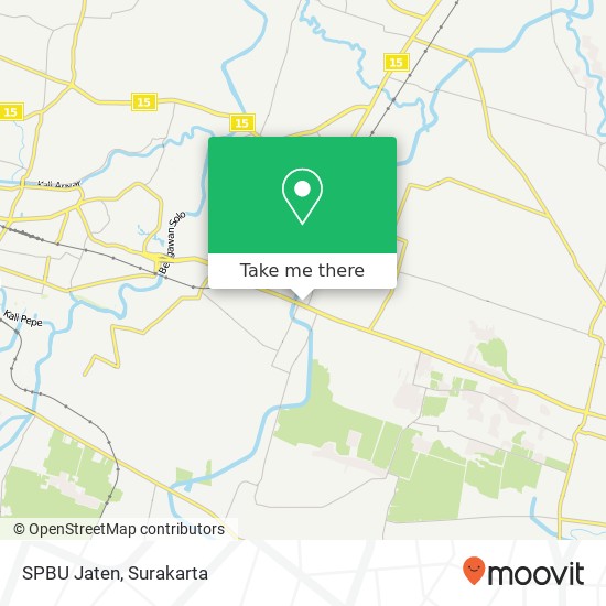 SPBU Jaten map