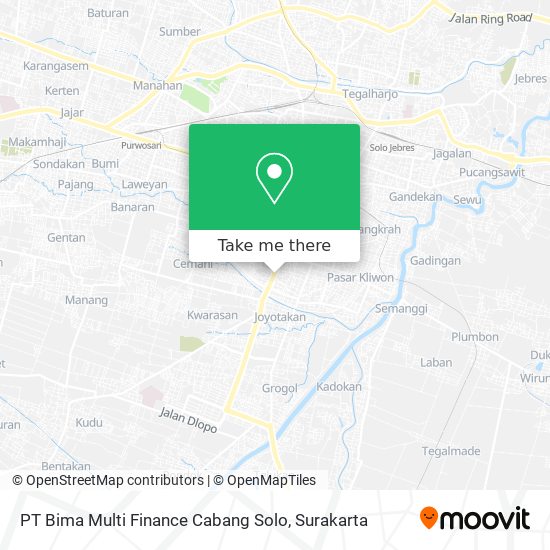 PT Bima Multi Finance Cabang Solo map