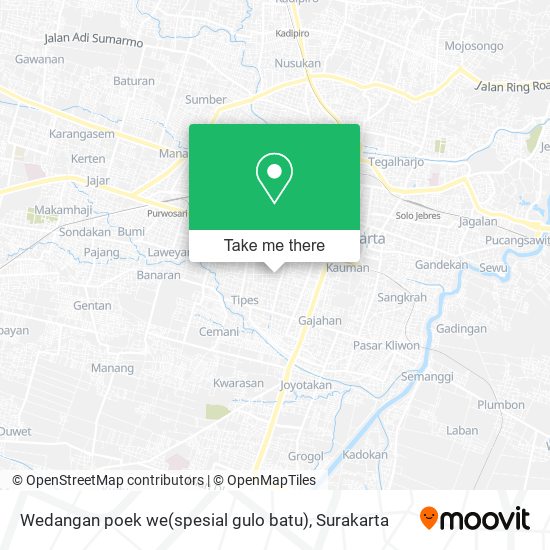 Wedangan poek we(spesial gulo batu) map