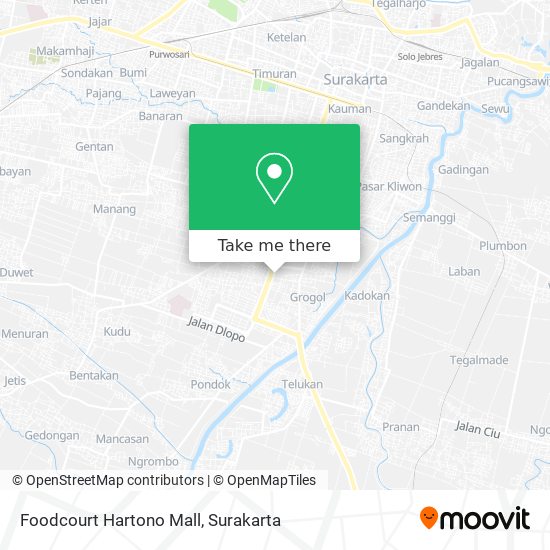 Foodcourt Hartono Mall map