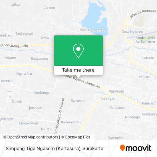 Simpang Tiga Ngasem (Kartasura) map