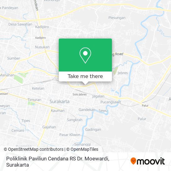 Poliklinik Paviliun Cendana RS Dr. Moewardi map