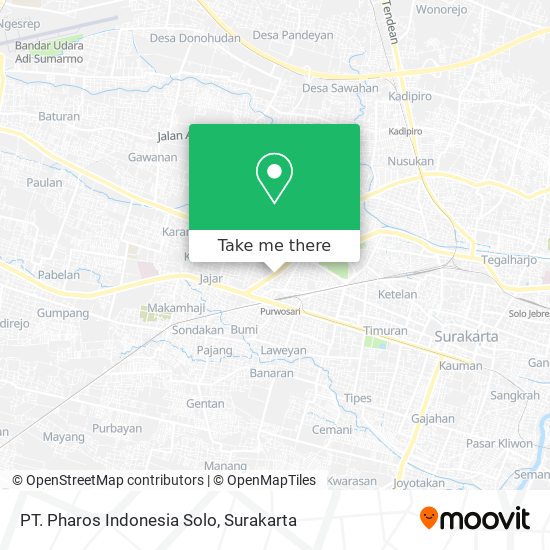 PT. Pharos Indonesia Solo map