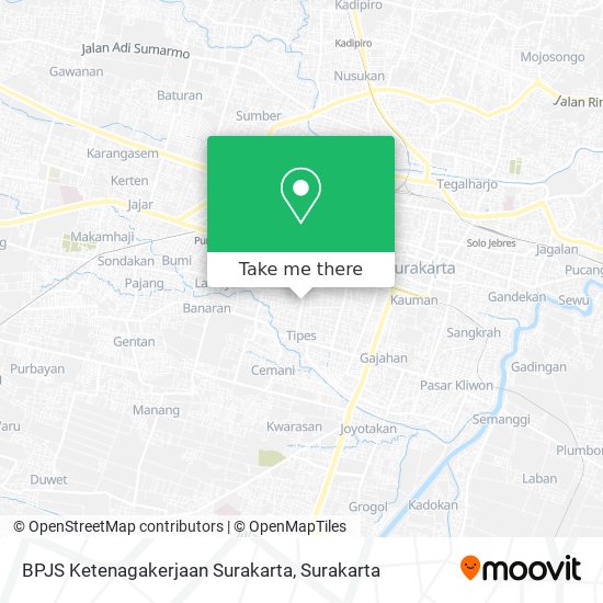 BPJS Ketenagakerjaan Surakarta map