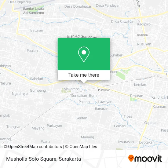 Musholla Solo Square map