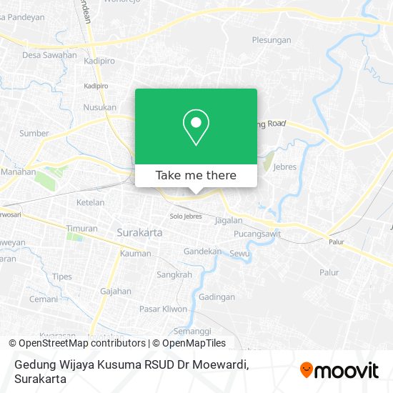 Gedung Wijaya Kusuma RSUD Dr Moewardi map