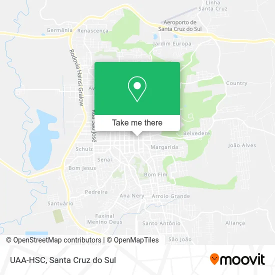 UAA-HSC map
