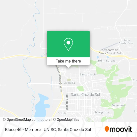Bloco 46 - Memorial UNISC map