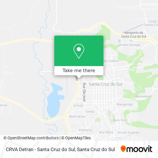 CRVA Detran - Santa Cruz do Sul map