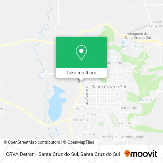 CRVA Detran - Santa Cruz do Sul map