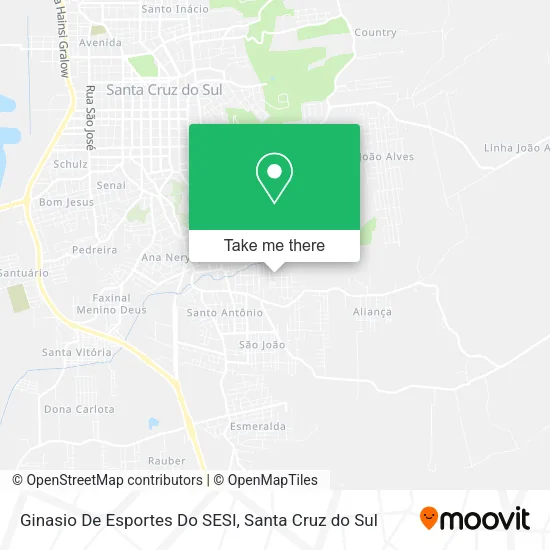 Ginasio De Esportes Do SESI map